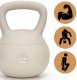 Kettlebell miękki 10 kg kula odważnik hantla ciężar do ćwiczeń fitness, beżowy UNIWERSALNY 11