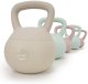 Kettlebell miękki 10 kg kula odważnik hantla ciężar do ćwiczeń fitness, beżowy UNIWERSALNY 19