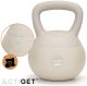 Kettlebell miękki 10 kg kula odważnik hantla ciężar do ćwiczeń fitness, beżowy UNIWERSALNY 21