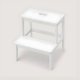 P&C Bambusowy taboret ze schodkiem KROK, wys. 46 cm 5