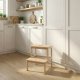 P&C Bambusowy taboret ze schodkiem KROK, wys. 46 cm 2