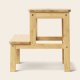 P&C Bambusowy taboret ze schodkiem KROK, wys. 46 cm 5