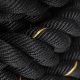 Lina treningowa do crossfit 9 m Battle Rope Power do ćwiczeń siłowych czarna UNIWERSALNY 14