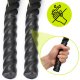 Lina treningowa do crossfit 9 m Battle Rope Power do ćwiczeń siłowych czarna UNIWERSALNY 21