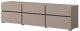 Szafka RTV CROSS 3K3S 180cm congo/czarna HELVETIA 1