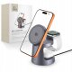 Ładowarka Tech-Protect TECH-PROTECT QI2.2-25W-A48 3IN1 MAGNETIC MAGSAFE WIRELESS CHARGER DARK GREY 1