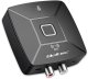 Qoltec Bezprzewodowy transmiter odbiornik Audio HiFi Home&Car| Bluetooth 6.0 | NFC | 2 x RCA | 1 x MiniJack 3.5mm| Mikrofon 3