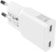 Ładowarka sieciowa 4smarts FlatPlug Slim Dual 30W GaN 2xUSB-C biały 4