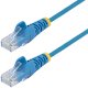 StarTech STARTECH.COM 25cm Niebieski Slim kabel sieciowy CAT6 100W PoE Snagless RJ45 LSZH 28AWG Czysta miedź kabel patchowy-Ethernet 1