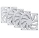 Wentylator Hyte HYTE FA12 Wentylator 4er Pack - 120mm Snow White 1