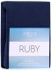 Prześcieradło frotte z gumką 240x220 indygo Ruby AmeliaHome 1