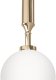 Lampa wisząca Lamkur Pojedyncza lampa wisząca Eri I szklana kula ball biała złota 4