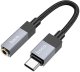Adapter AUX USB C (męski) do Jack 3,5 mm (żeński) Hoco UPA32C czarny 1