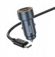 Ładowarka samochodowa Hoco USB A + USB C QC3.0 PD 30W + kabel USB C do USB C Z57A czarna 1