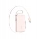 Powerbank Joyroom JR-PR2L 10000mAh 35W z wbudowanym zwijanym kablem USB-C i kablem-smyczą USB-C - różowy 7