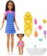 Lalka Barbie Mattel Skipper: Klub opiekunek - zestaw z bobasem i wanną do kąpieli (JJB43) 1