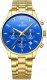 Zegarek Męski Giewont Chronograph Sapphire Złoto Niebieski GW6310-B5 1