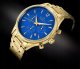 Zegarek Męski Giewont Chronograph Sapphire Złoto Niebieski GW6310-B5 2