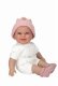 Kiti Arias realistyczna lalka niemowlęca z dźwiękiem i smoczkiem 34 cm różowa czapeczka 1