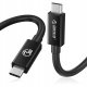 Orico Przewód Thunderbolt 5 USB-C 80Gbps, 240W, 8K@60Hz, 1,5m, czarny 1