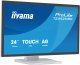 iiyama ProLite T2452MSC-W1AG monitor komputerowy 60,5 cm (23.8") 1920 x 1080 px Full HD LED Ekran dotykowy Biały 2