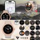 SMARTWATCH DAMSKI POŁĄCZENIA GPS MENU PL AMOLED ZŁOTY PULS SPORTOWY 2 PASKI 6