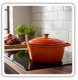 Atusa EMALIOWANY GARNEK ŻELIWNY 22cm 3L HAGE ORANGE 4