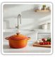 Atusa EMALIOWANY GARNEK ŻELIWNY 22cm 3L HAGE ORANGE 5