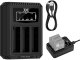 Ładowarka do aparatu JJC Potrójna Ładowarka Usb Na 3x Akumulator Bateria Db-120 Db120 Do Ricoh Gr Iv / Dch-db120tc 1