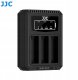 Ładowarka do aparatu JJC Potrójna Ładowarka Usb Na 3x Akumulator Bateria Db-120 Db120 Do Ricoh Gr Iv / Dch-db120tc 3