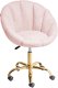 Krzesło obrotowe ANNABELLE Boucle Pastelowy róż 1