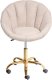 Krzesło obrotowe ANNABELLE Boucle Beżowy 4