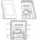 Zegar ścienny z termometrem METEO ZP31 6