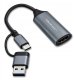 Adapter USB Qoltec USB-C - HDMI Szary  (53789) 6