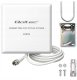 Antena 4G 5G LTE Qoltec 9dBi | kierunkowa | zewnętrzna | SMA | wodoodporna | 3m 7
