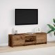 vidaXL Szafka pod telewizor z LED Stare drewno 140 x 34 x 40 cm 1