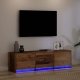 vidaXL Szafka pod telewizor z LED Stare drewno 140 x 34 x 40 cm 5