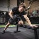 Hantle 2x20 kg do ćwiczeń regulowane 40 kg zestaw obciążeń gryf do treningu siłowego UNIWERSALNY 18