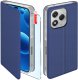 krainaGSM Etui z klapką do Honor 400 Lite Zamykane Granatowe Futerał + Szkło 9H 1