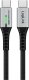 Kabel USB LogiLink USB-C - USB-C 0.5 m Czarno-srebrny (CU0441) 1