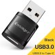 Adapter USB USB-A - USB-C Czarny 2