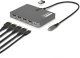 Stacja/replikator StarTech STARTECH.COM USB-C do stacji roboczej z 4 monitorami Adapter 4K 60Hz DisplayPort 140W PD Passthrough USB do klawiatury i myszy TAA 2