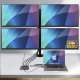 Stacja/replikator StarTech STARTECH.COM USB-C do stacji roboczej z 4 monitorami Adapter 4K 60Hz DisplayPort 140W PD Passthrough USB do klawiatury i myszy TAA 4