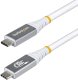 Kabel USB StarTech STARTECH.COM 1m USB4 Kabel 80Gbps certyfikowany przez USB-IF USB-C Ladekabel 240W 8K 120Hz-4K 240Hz DP2.1monitorkabel Thunderbolt 4 biały 1