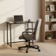 Zdesk Biurko komputerowe składane 80x45 cm stolik pod laptopa czarne ModernHome 2