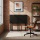 Zdesk Biurko komputerowe składane 80x45 cm stolik pod laptopa czarne ModernHome 3