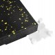 HMS POS35 PODŁOGA GUMOWA POD SPRZĘT FITNESS Z WYPUSTKAMI BLACK/YELLOW HMS 5