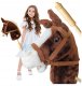 Hobby Horse miękka głowa konia koń na kiju rży 93 cm dźwięki galopu plusz 1