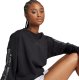 Bluza damska adidas Animal Print 3-Stripes French Terry Sweatshirt czarna JM1835 2XL 5