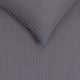 BED COV SET Striped Grey SATEEN 160x200 3